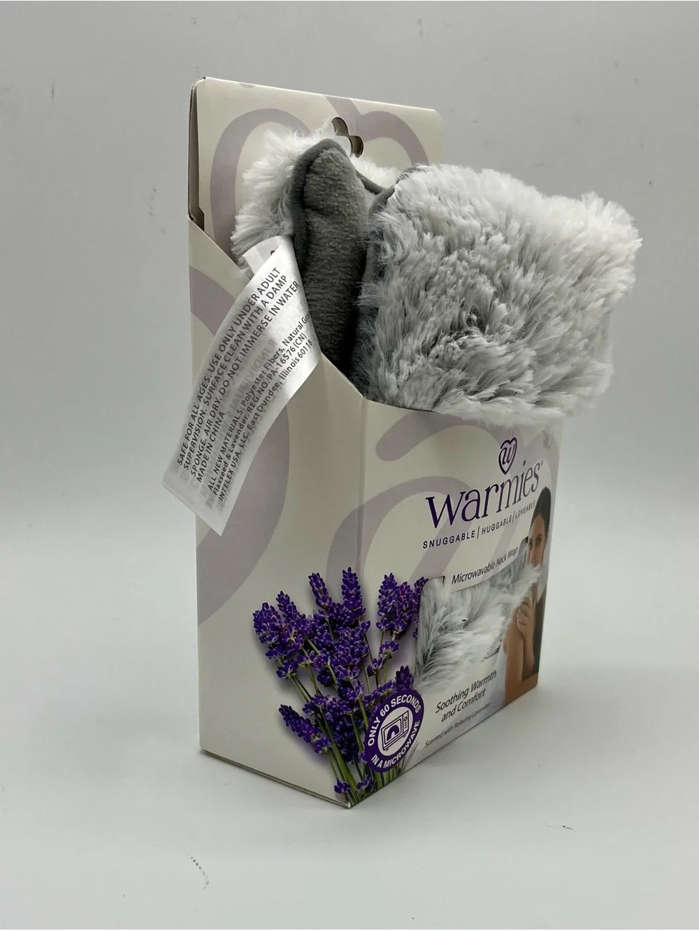 Warmies Microwavable Neck Wrap, Ultra Plush Faux Fur